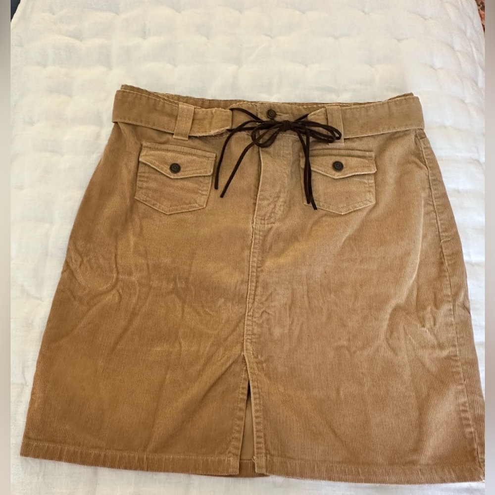 Old Navy Tan corduroy Mini Skirt